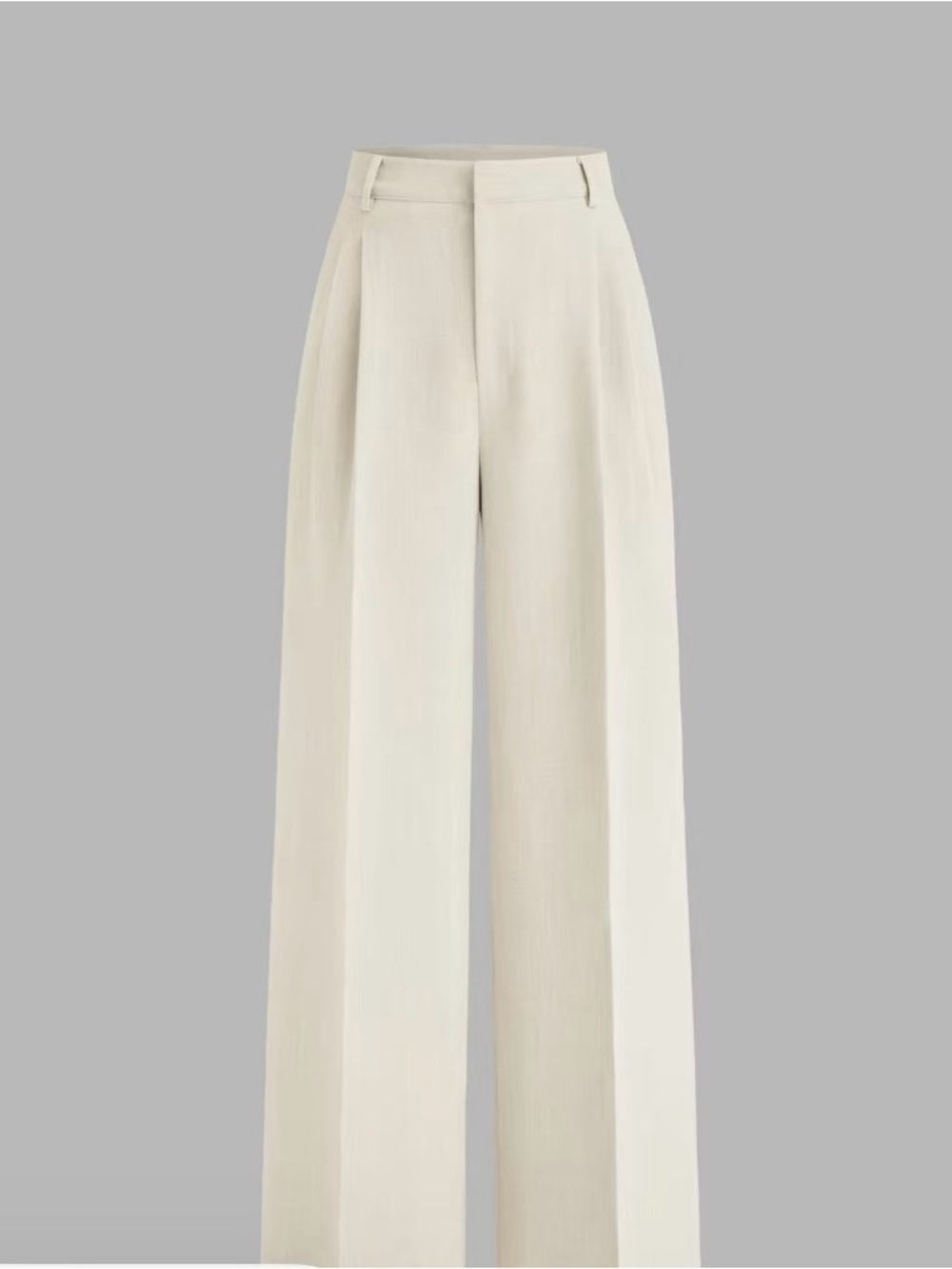Cider High-Waist Wide-Leg Pants — Cream